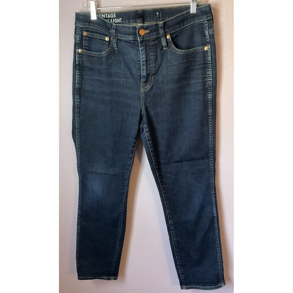 J.‎ Crew Vintage Slim Straight Dark Wash Jeans Size 31